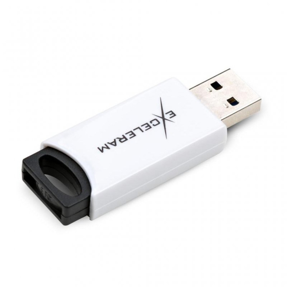 USB флеш накопитель eXceleram 16GB H2 Series White/Black USB 2.0 (EXU2H2W16)