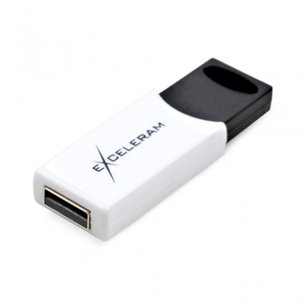 USB флеш накопитель eXceleram 16GB H2 Series White/Black USB 2.0 (EXU2H2W16)