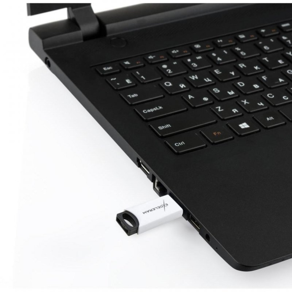 USB флеш накопитель eXceleram 16GB H2 Series White/Black USB 2.0 (EXU2H2W16)