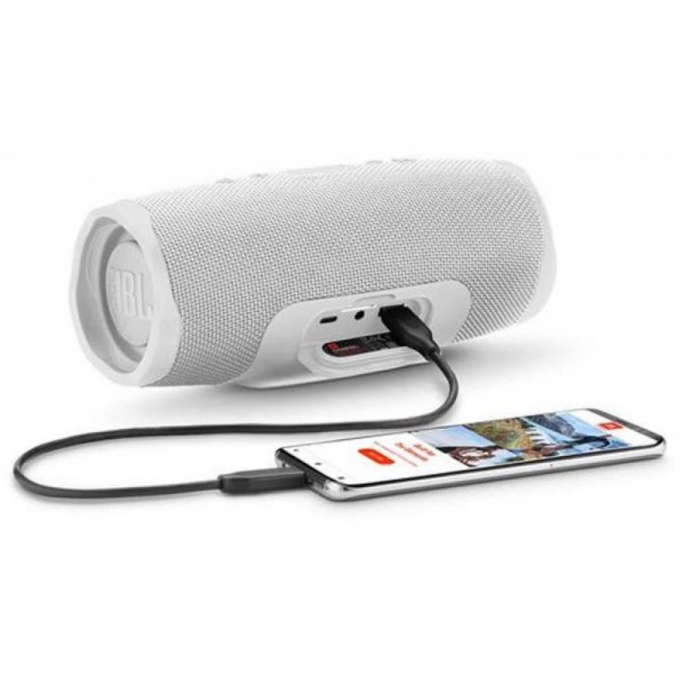 Акустическая система JBL Charge 4 Steel White (JBLCHARGE4WHT)