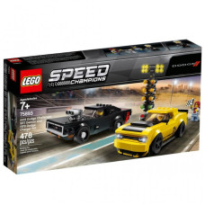 Конструктор LEGO Speed Champions  Dodge Challenger SRT Demon и 1970 Dodge (75893)