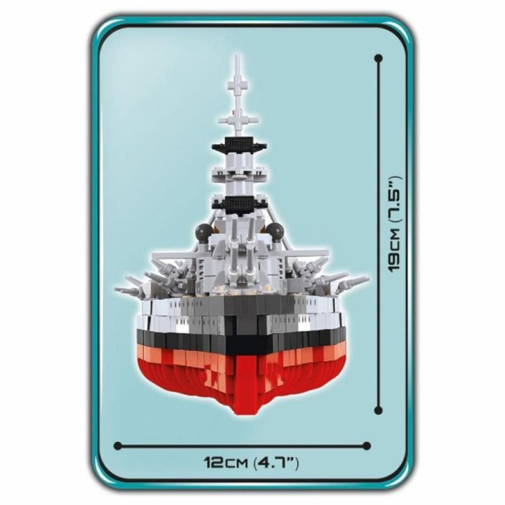 Конструктор Cobi World Of Ships Линкор Бисмарк 1974 деталей (COBI-4810)