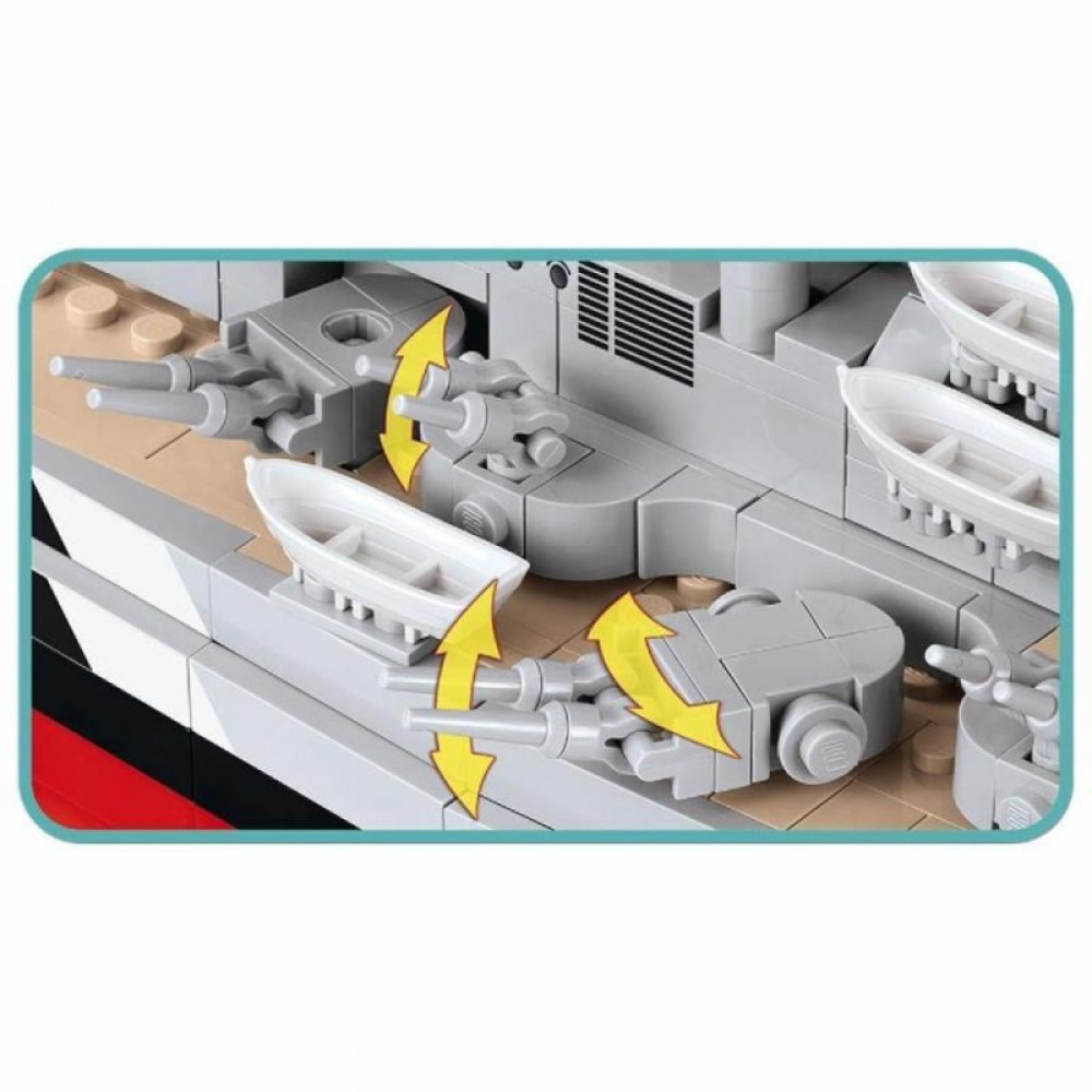 Конструктор Cobi World Of Ships Линкор Бисмарк 1974 деталей (COBI-4810)