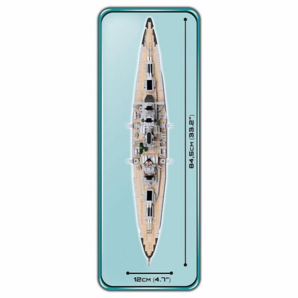 Конструктор Cobi World Of Ships Линкор Бисмарк 1974 деталей (COBI-4810)