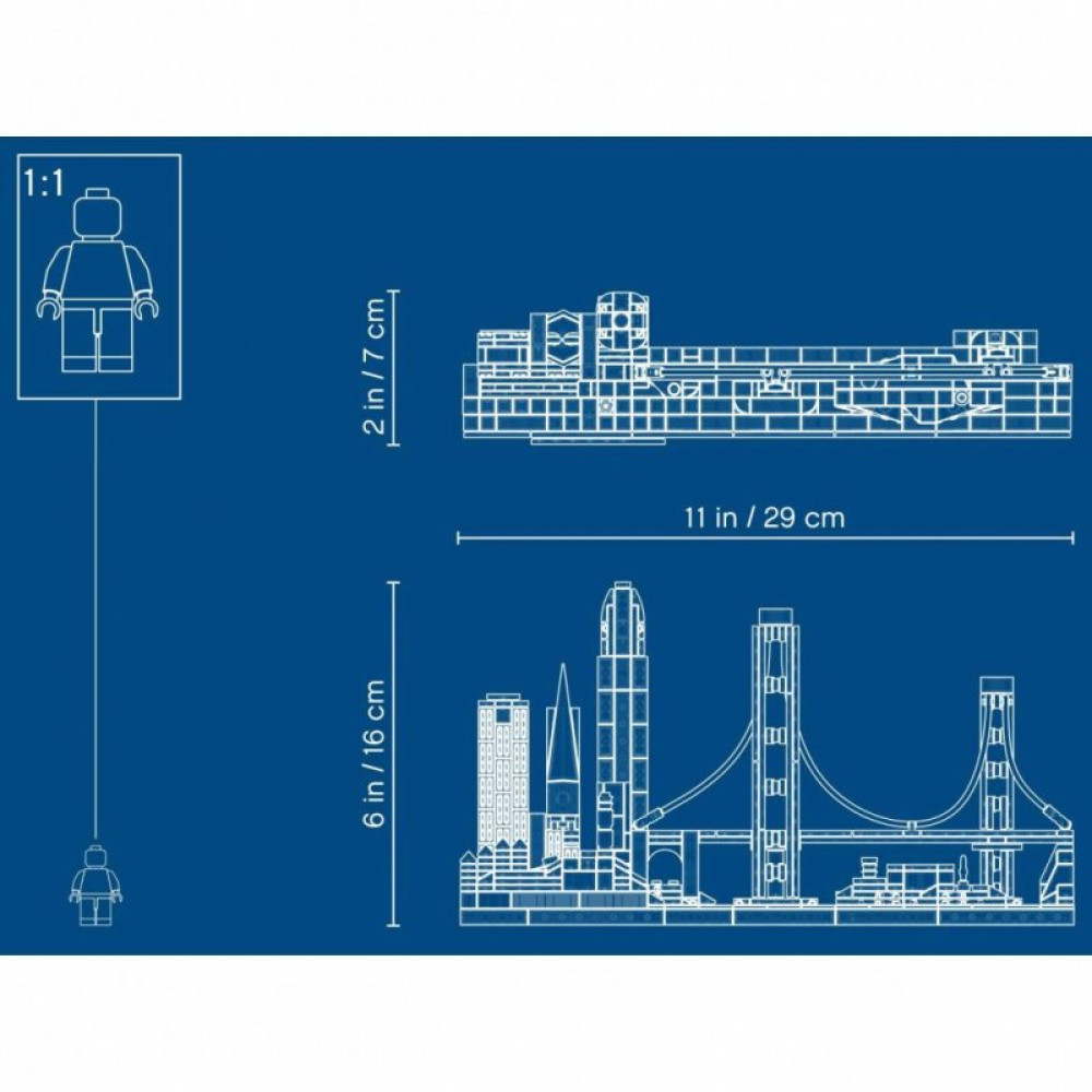 Конструктор LEGO Architecture Сан-Франциско 565 деталей (21043)