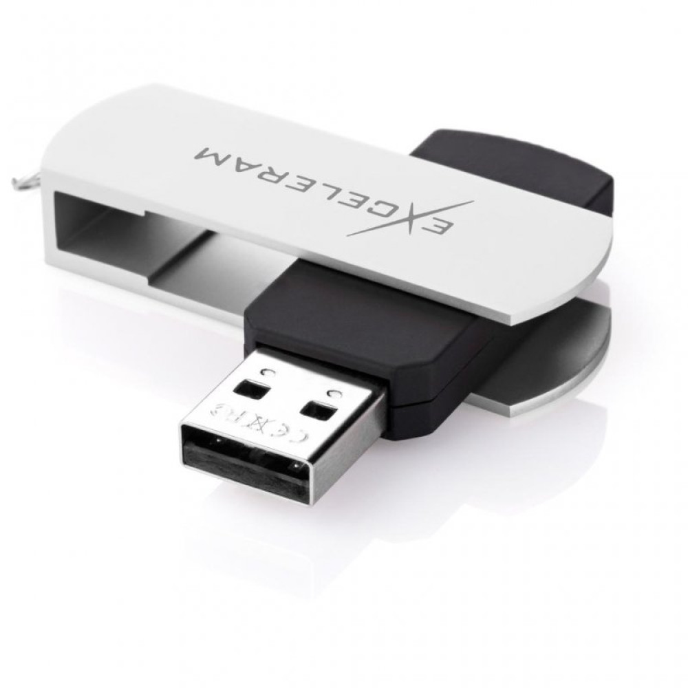 USB флеш накопитель eXceleram 16GB P2 Series White/Black USB 2.0 (EXP2U2WH2B16)