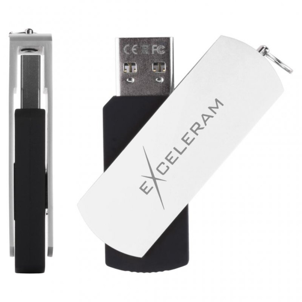 USB флеш накопитель eXceleram 16GB P2 Series White/Black USB 2.0 (EXP2U2WH2B16)
