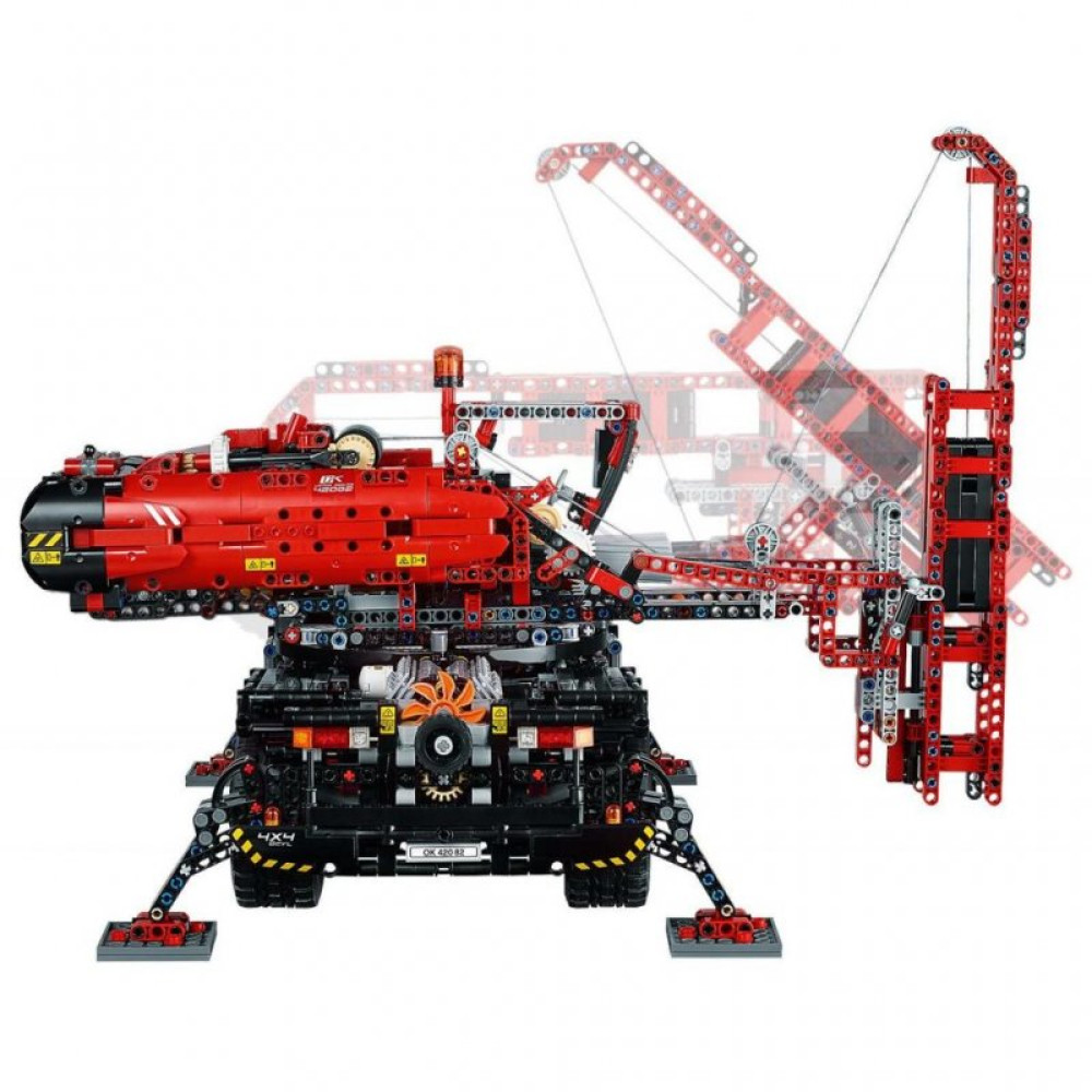Конструктор LEGO TECHNIC Подъемный кран для пересеченной местности 4057 дет. (42082)