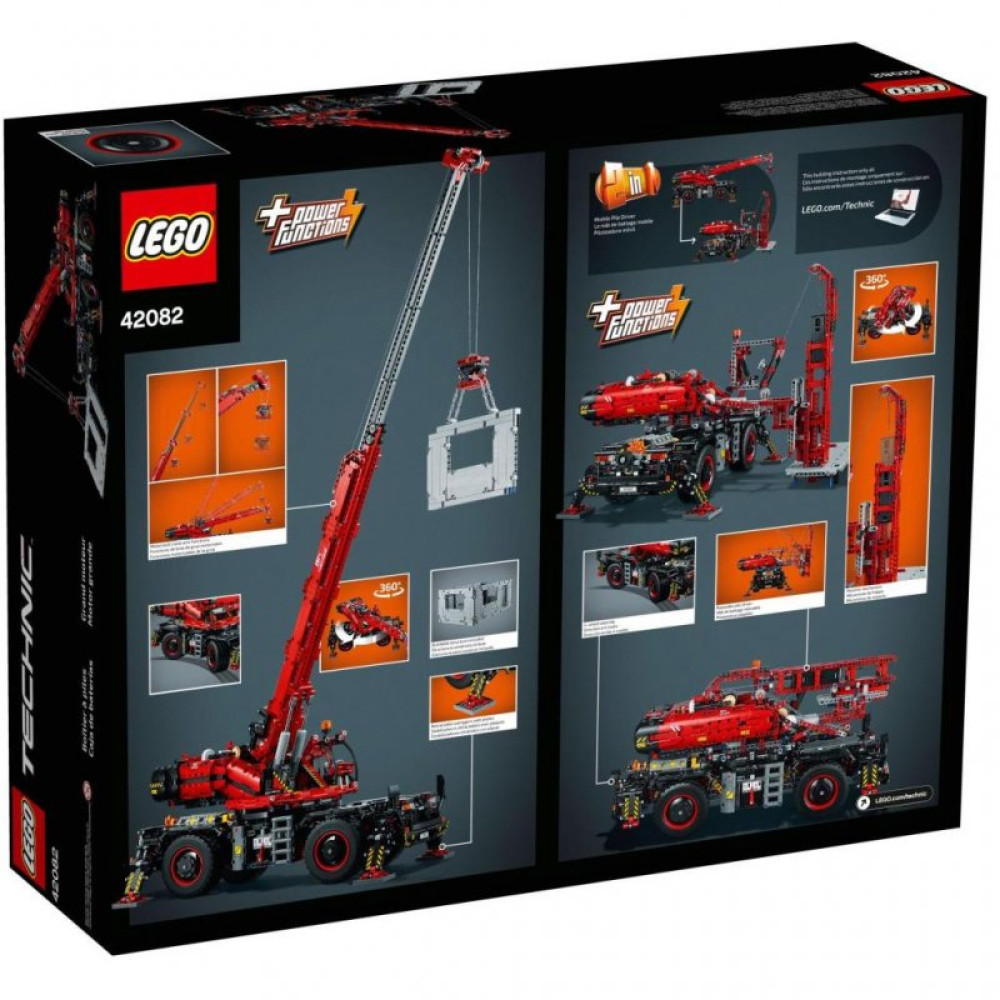 Конструктор LEGO TECHNIC Подъемный кран для пересеченной местности 4057 дет. (42082)