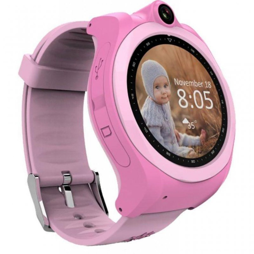 Смарт-часы UWatch Q610 Kid wifi gps smart watch Pink (F_52919)
