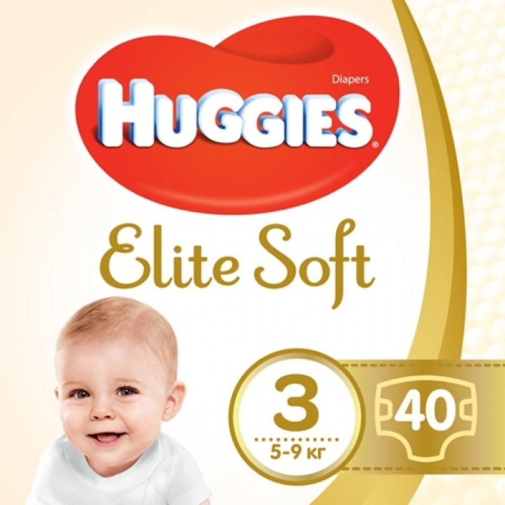 Подгузник Huggies Elite Soft 3 (5-9 кг ) Jumbo 40 шт (5029053547770) Подгузник Huggies Elite Soft 3 (5-9 кг ) Jumbo 40 шт (5029053547770)