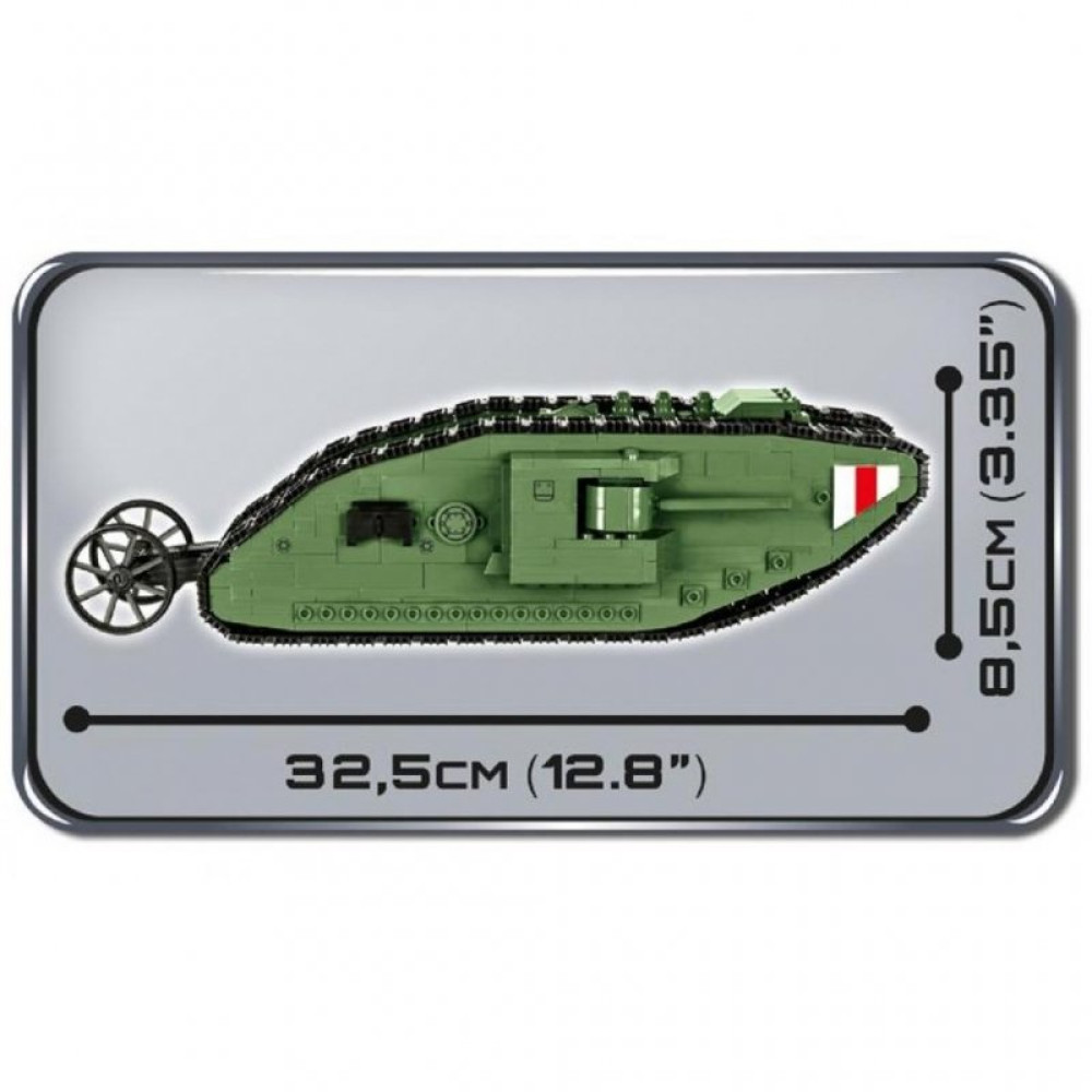 Конструктор Cobi Танк Марк 1 605 деталей (COBI-2972)