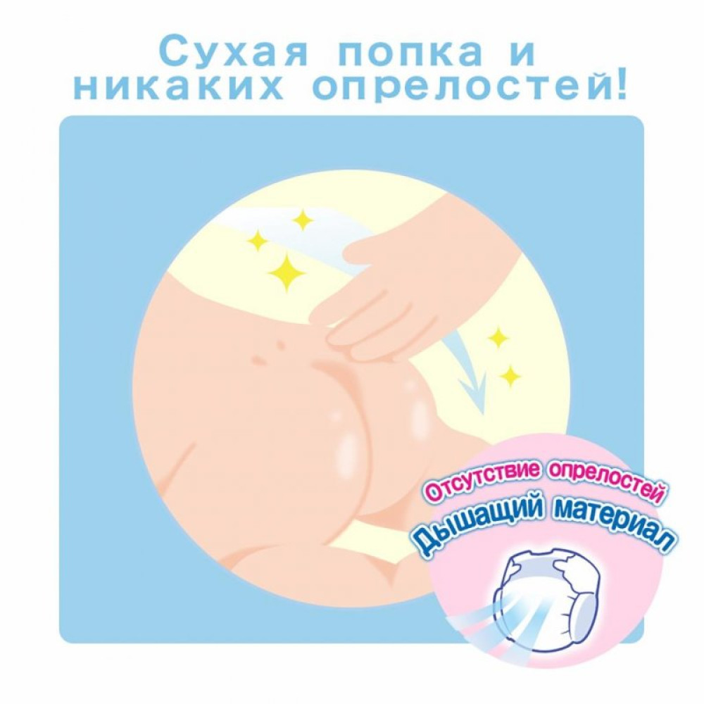 Подгузник Moony NB (0-5 кг) 111 шт (4903111282104) Подгузник Moony NB (0-5 кг) 111 шт (4903111282104)
