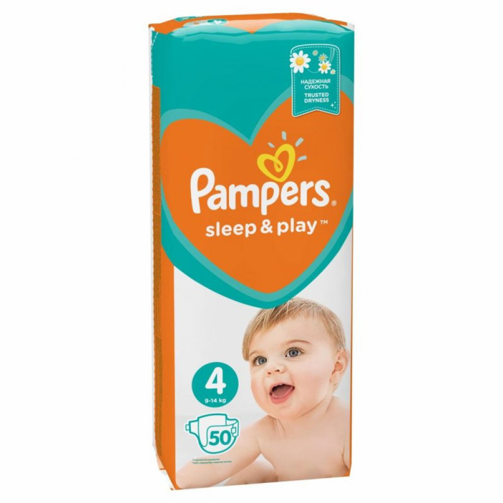 Подгузник Pampers Sleep & Play Maxi Размер 4 (9-14 кг), 50 шт (8001090669056) Подгузник Pampers Sleep & Play Maxi Размер 4 (9-14 кг), 50 шт (8001090669056)