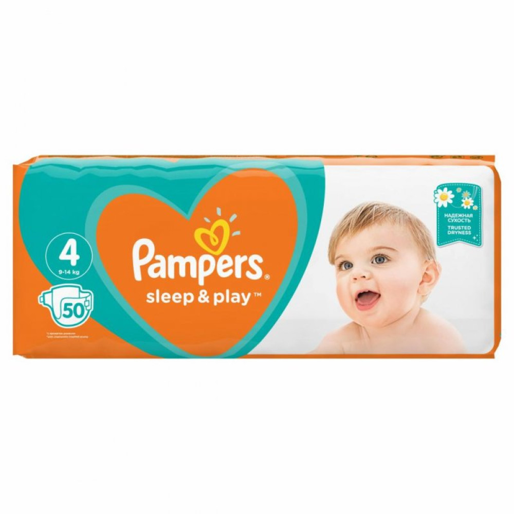 Подгузник Pampers Sleep & Play Maxi Размер 4 (9-14 кг), 50 шт (8001090669056) Подгузник Pampers Sleep & Play Maxi Размер 4 (9-14 кг), 50 шт (8001090669056)