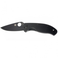 Нож Spyderco Tenacious Black Blade, полусеррейтор (C122GBBKPS)