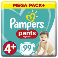 Подгузник Pampers трусики Pants Maxi Plus Размер 4+ (9-15 кг), 99 шт (8001841133485)