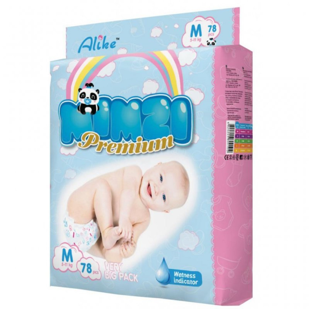 Подгузник Mimzi M 5-11 кг 78 шт (MDM78)