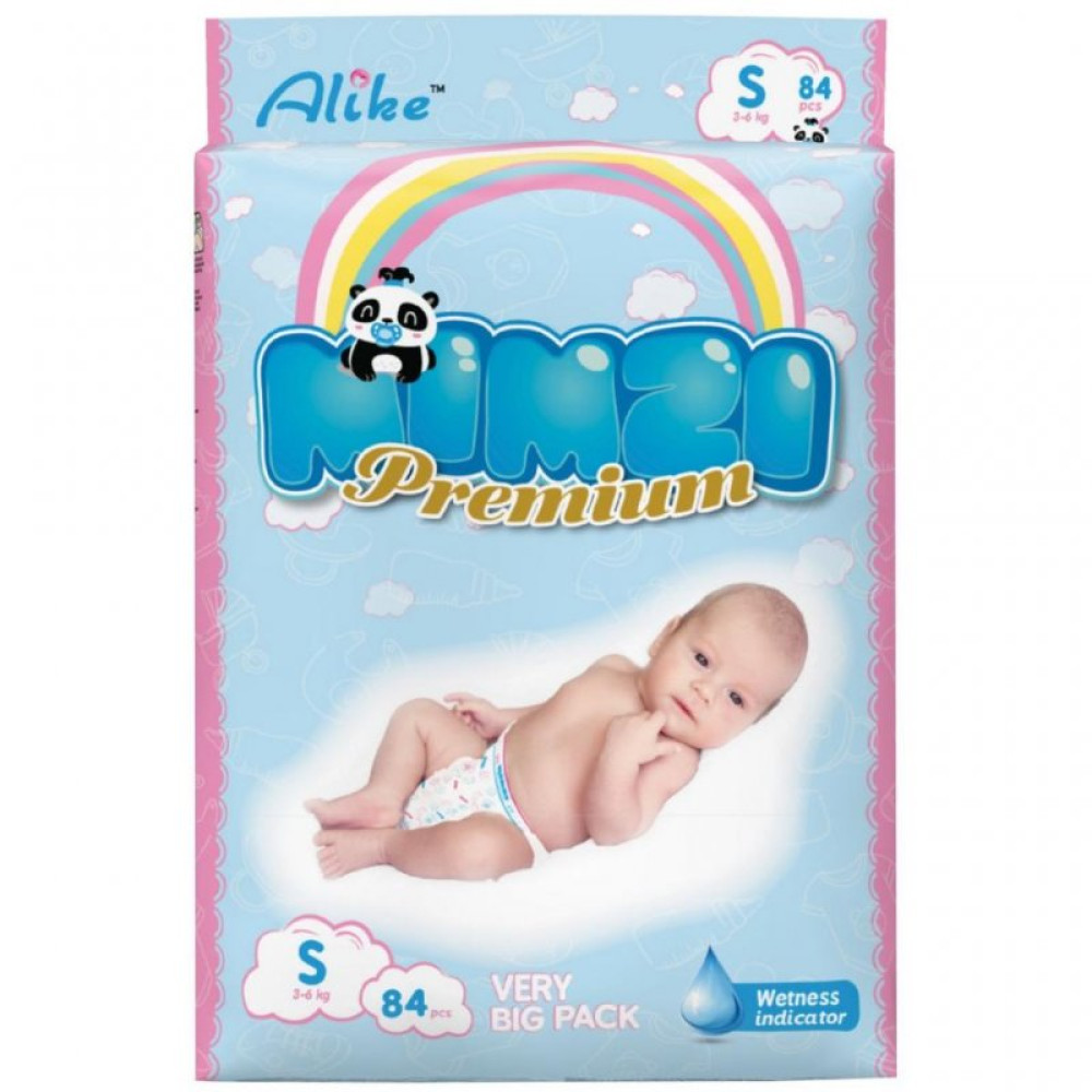 Подгузник Mimzi S 3-6 кг 84 шт (MDS84)