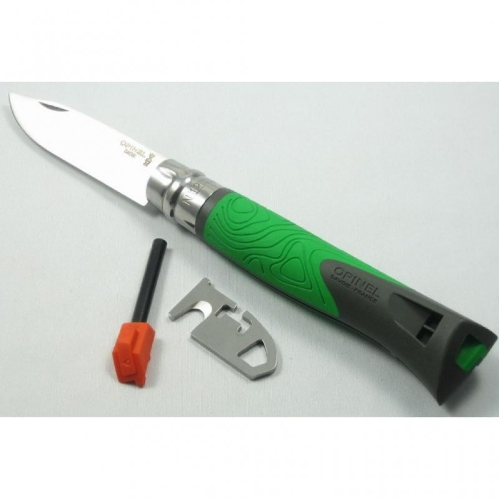 Ніж Opinel №12 Explore зеленый, в коробке (001899)