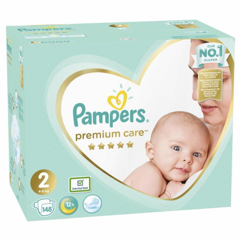 Подгузник Pampers Premium Care Mini Размер 2 (4-8 кг), 148 шт (4015400770275) Подгузник Pampers Premium Care Mini Размер 2 (4-8 кг), 148 шт (4015400770275)