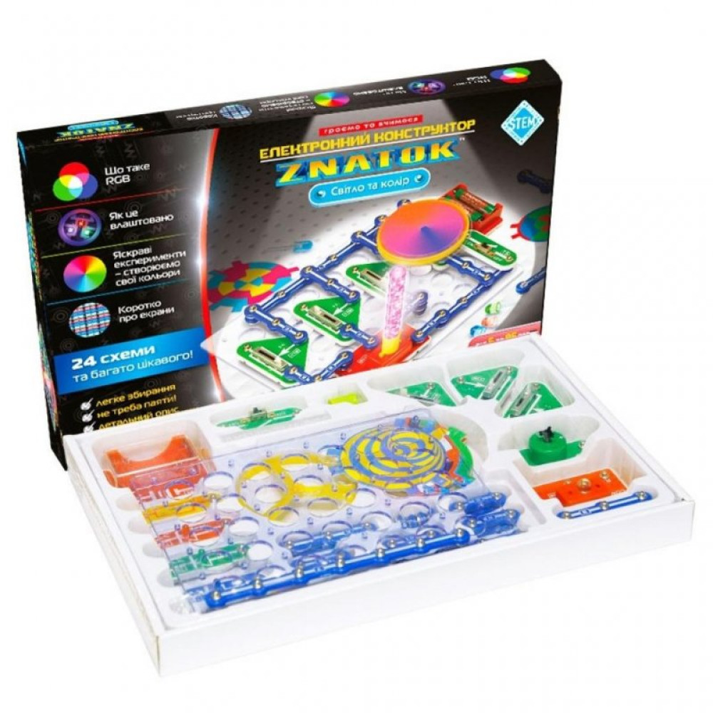 Конструктор Знаток Світло та колір (24 схеми) (70799)