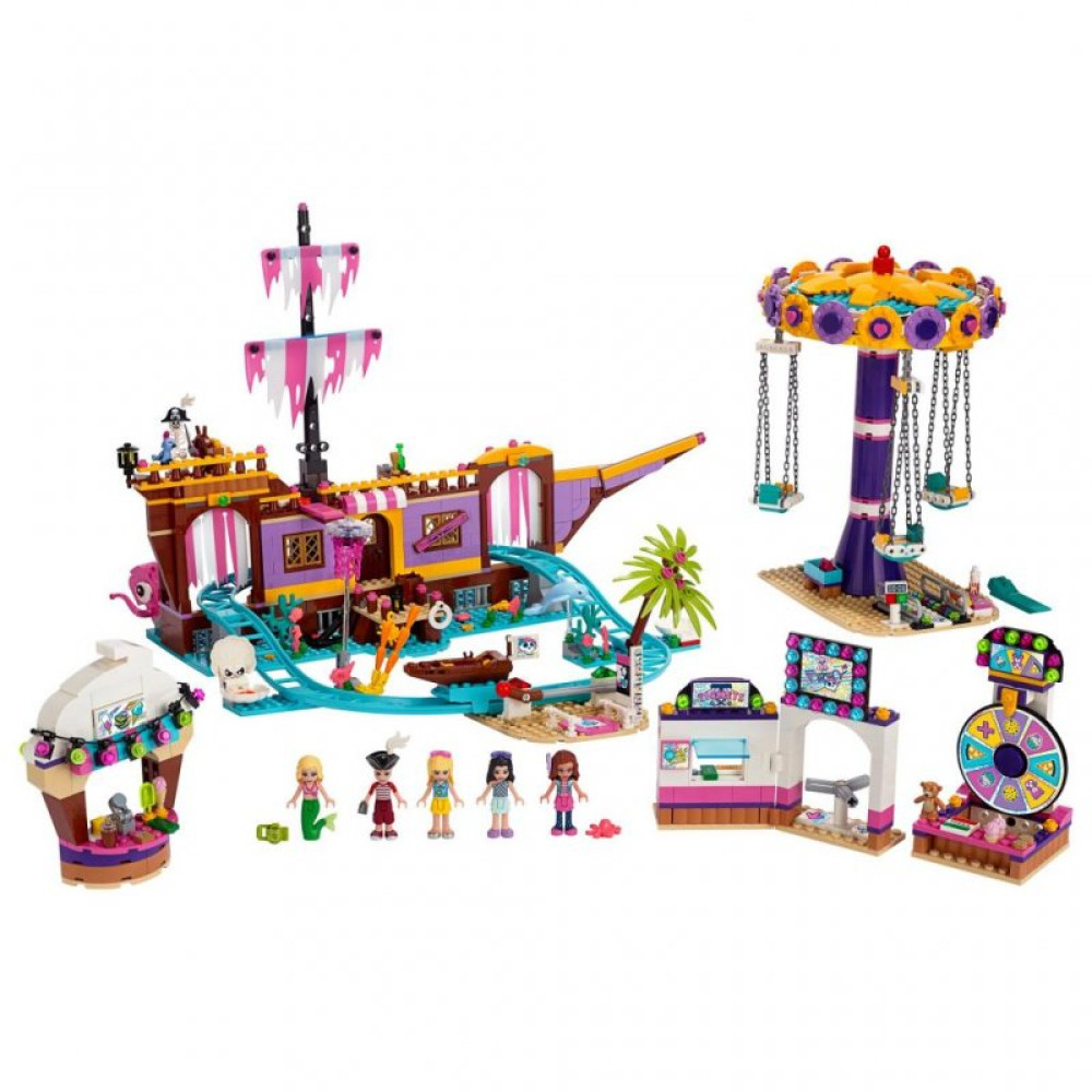 Конструктор LEGO Friends Парк развлечений на набережной 1251 деталь (41375)