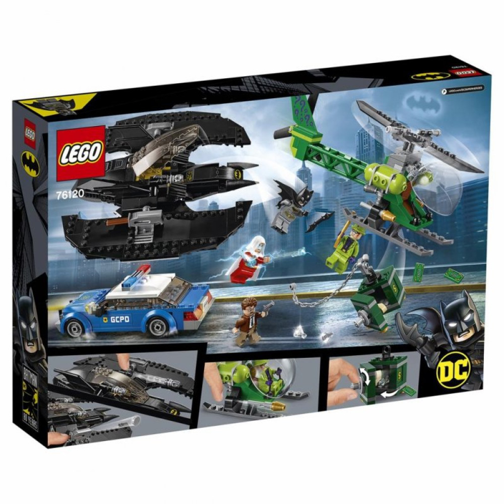 Конструктор LEGO Super Heroes DC Бэткрыло Бэтмена и ограбление Загадочника (76120)