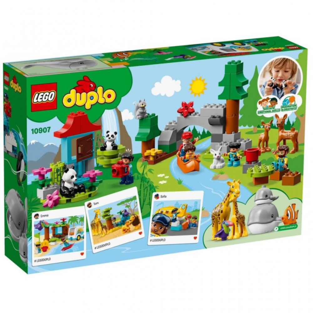Конструктор LEGO DUPLO Животные мира 121 деталь (10907)