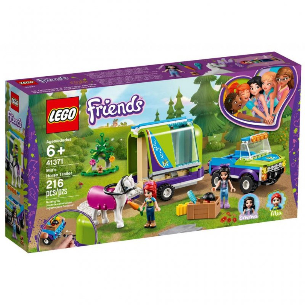 Конструктор LEGO Friends Трейлер для лошадки Мии 216 деталей (41371)