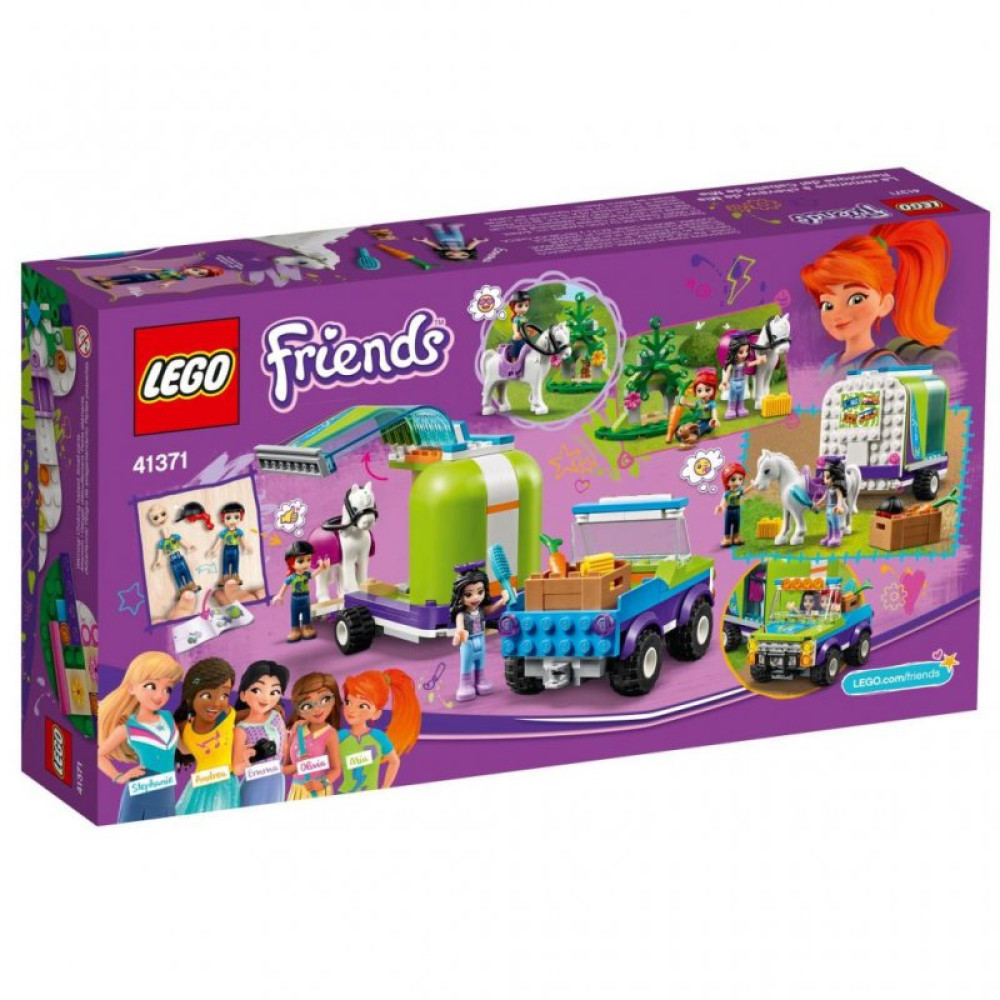 Конструктор LEGO Friends Трейлер для лошадки Мии 216 деталей (41371)