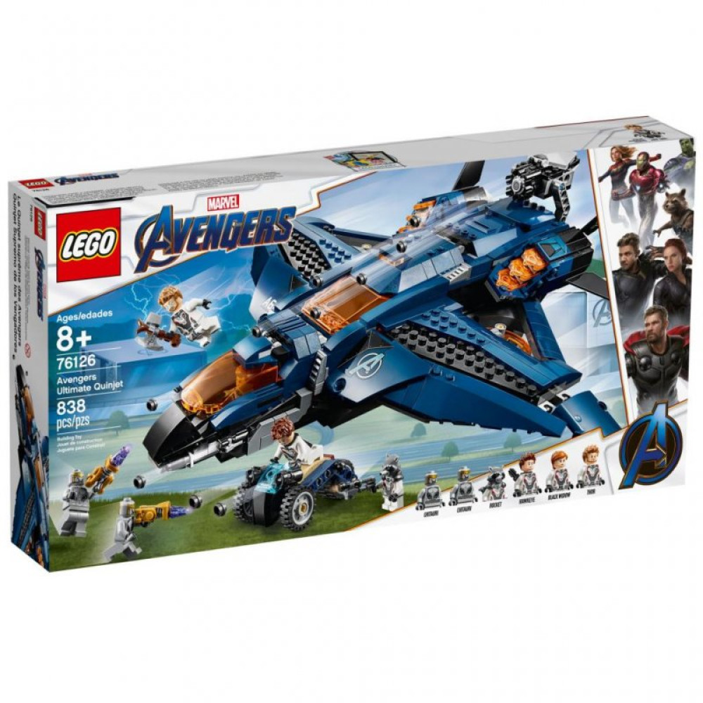 Конструктор LEGO Super Heroes Модернизированный квинджет Мстителей 838 эл (76126)