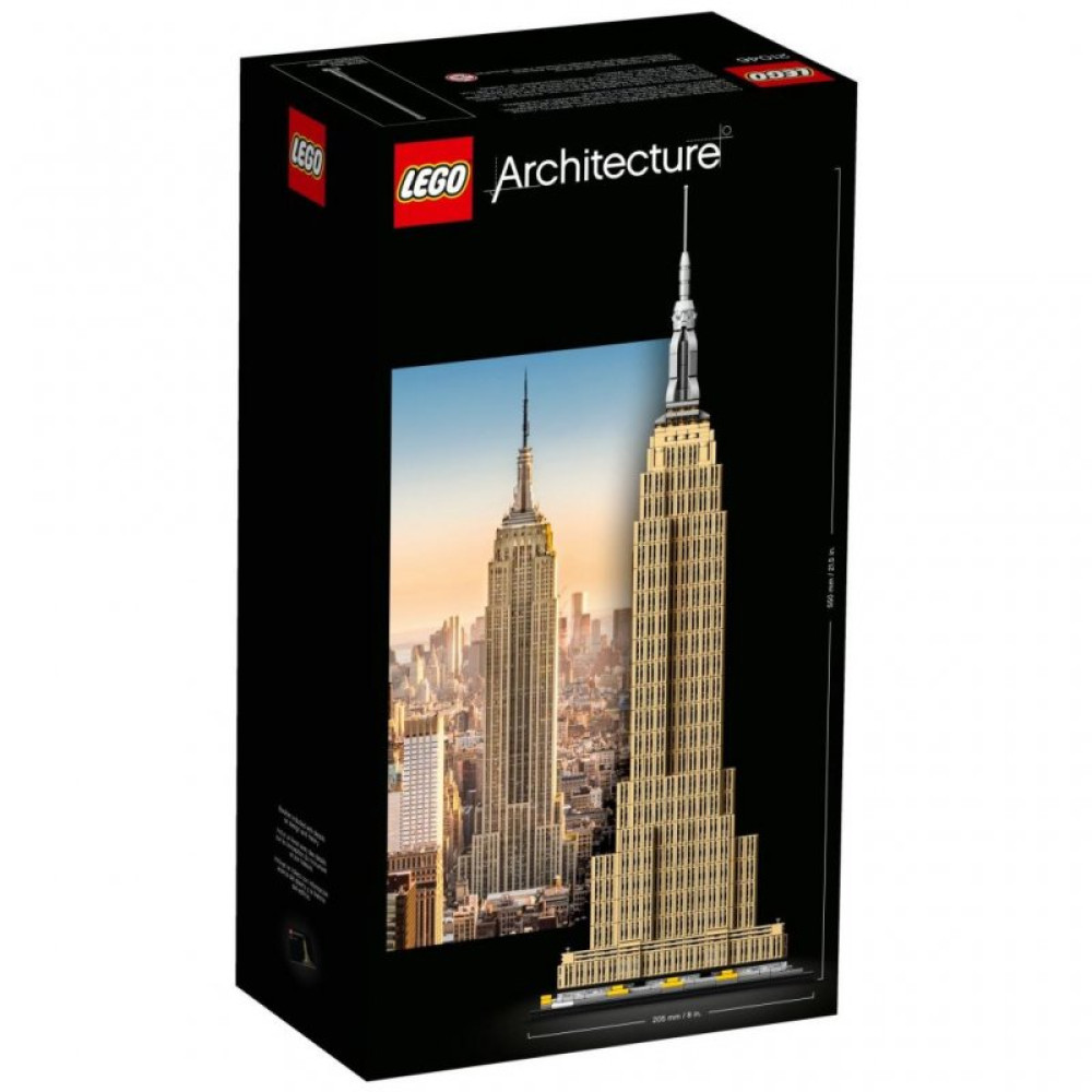 Конструктор LEGO Architecture Эмпайр-стейт-билдинг 1767 деталей (21046)