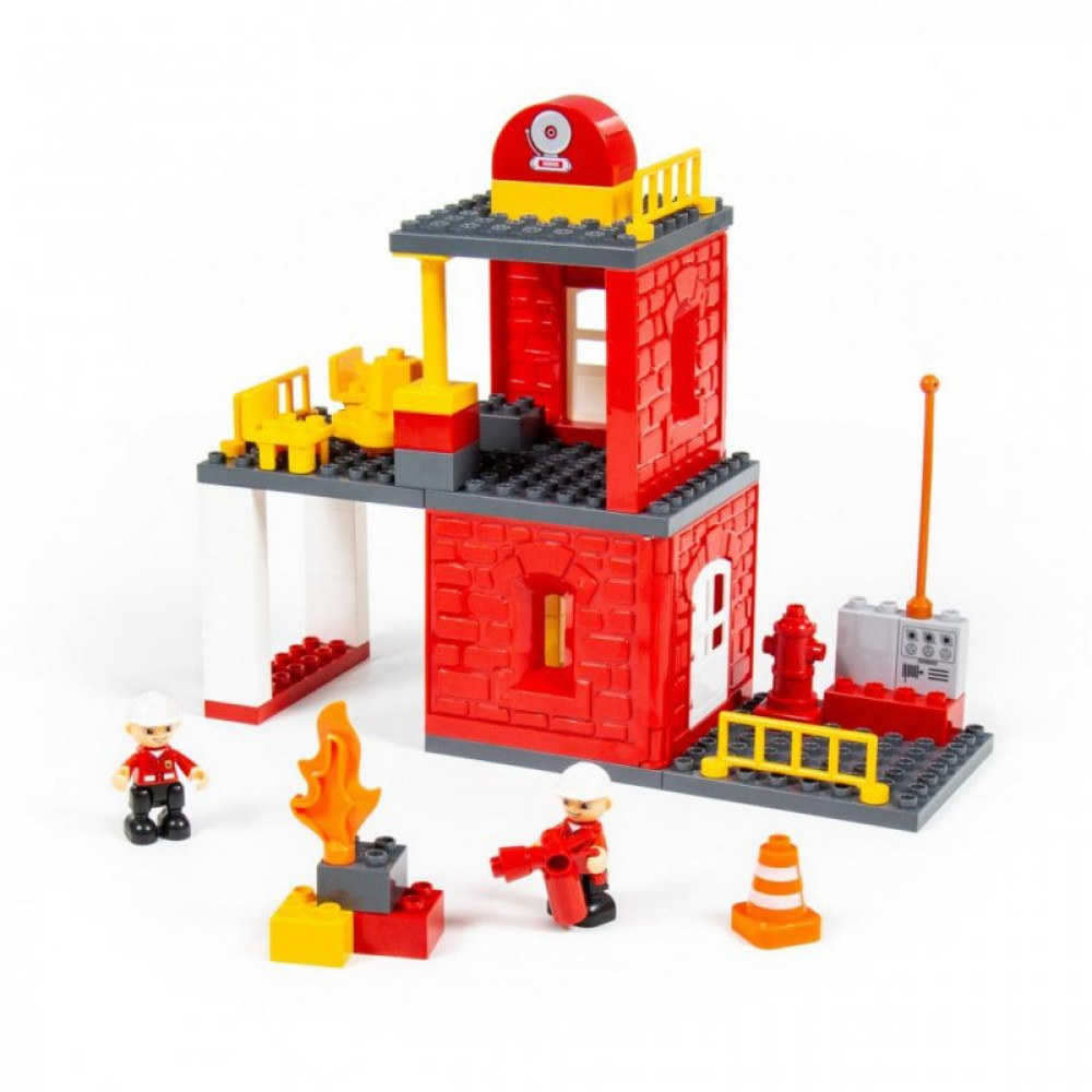 Конструктор Polesie Макси Пожарная станция 64 элемента в коробке (77516) Конструктор Polesie Макси Пожарная станция 64 элемента в коробке (77516)