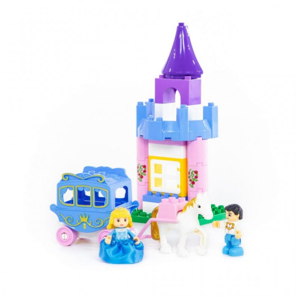 Конструктор Polesie Макси Весёлая принцесса 146 элементов в коробке (77684)