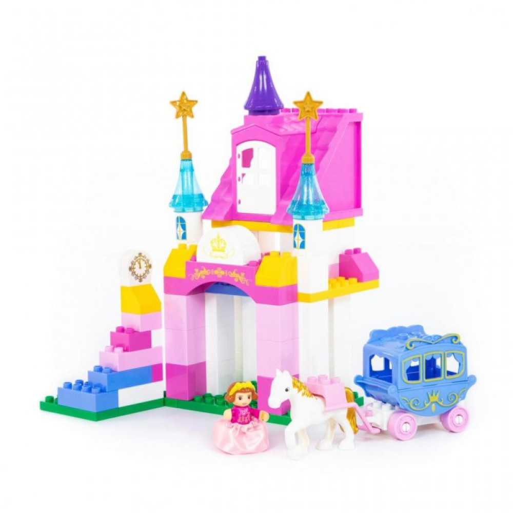 Конструктор Polesie Макси Весёлая принцесса 146 элементов в коробке (77684)