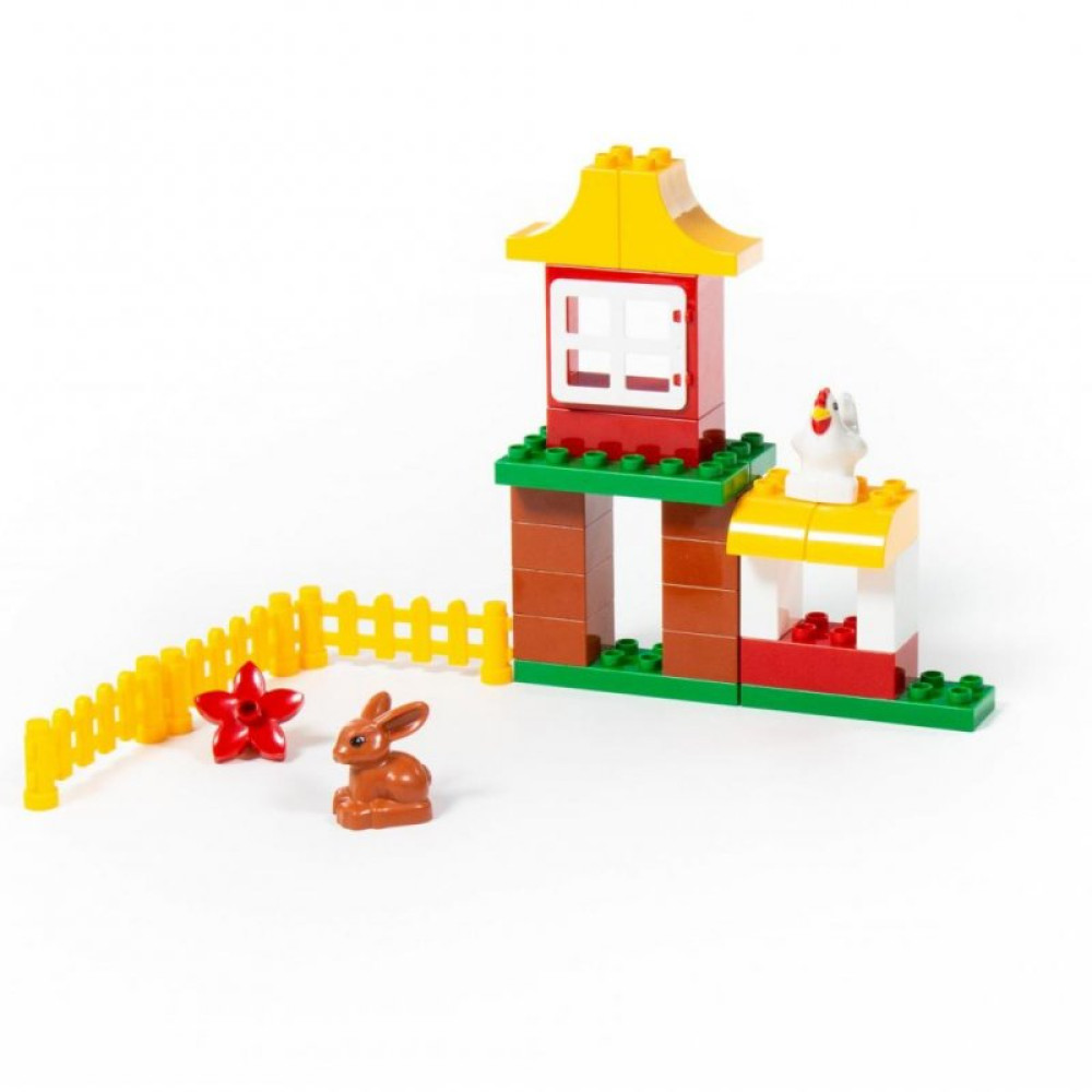 Конструктор Polesie Макси Весёлая ферма 39 элементов в коробке (77585) Конструктор Polesie Макси Весёлая ферма 39 элементов в коробке (77585)