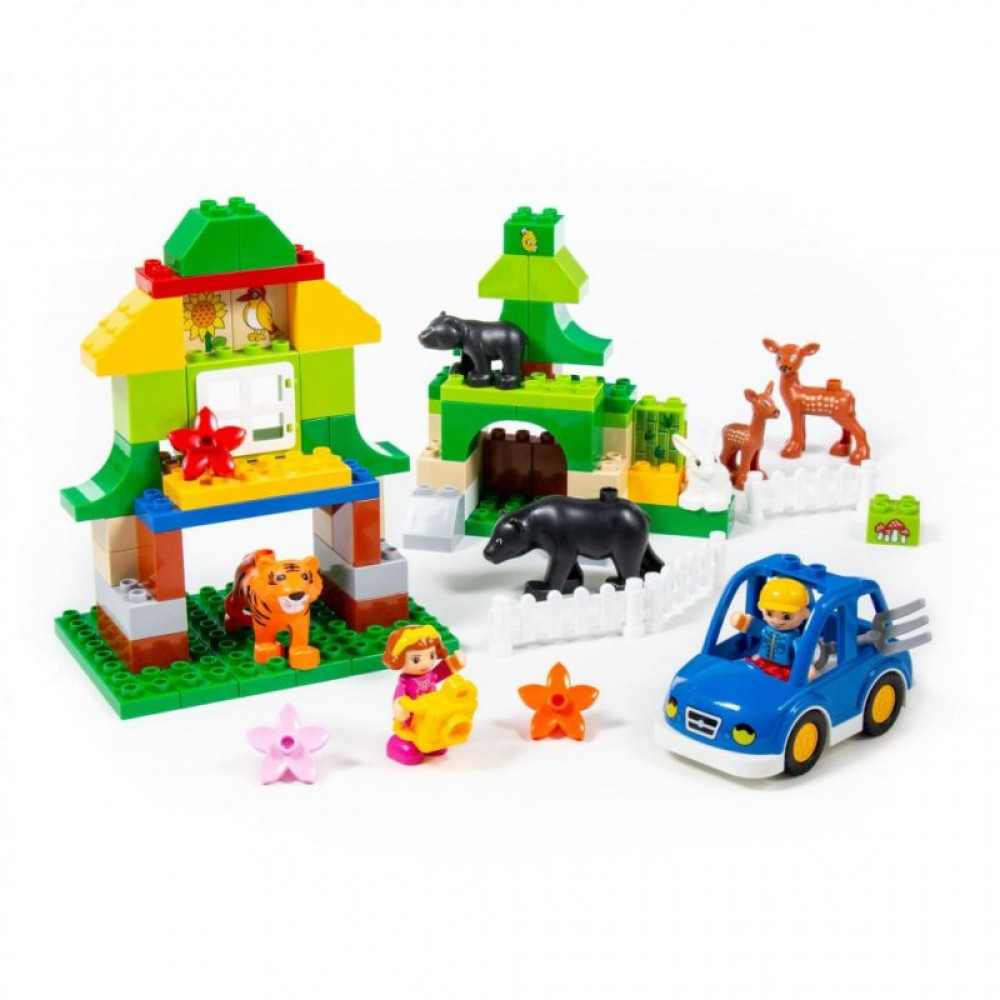 Конструктор Polesie Макси Зоопарк 78 элементов в коробке (77745) Конструктор Polesie Макси Зоопарк 78 элементов в коробке (77745)