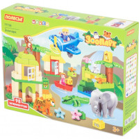 Конструктор Polesie Макси Зоопарк 98 элементов в коробке (77738)