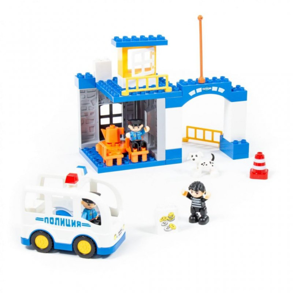 Конструктор Polesie Макси Полицейский участок 36 элементов в коробке (77554) Конструктор Polesie Макси Полицейский участок 36 элементов в коробке (77554)