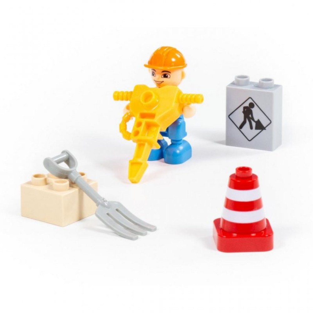 Конструктор Polesie Макси Строительная фирма 36 элементов в коробке (77622)