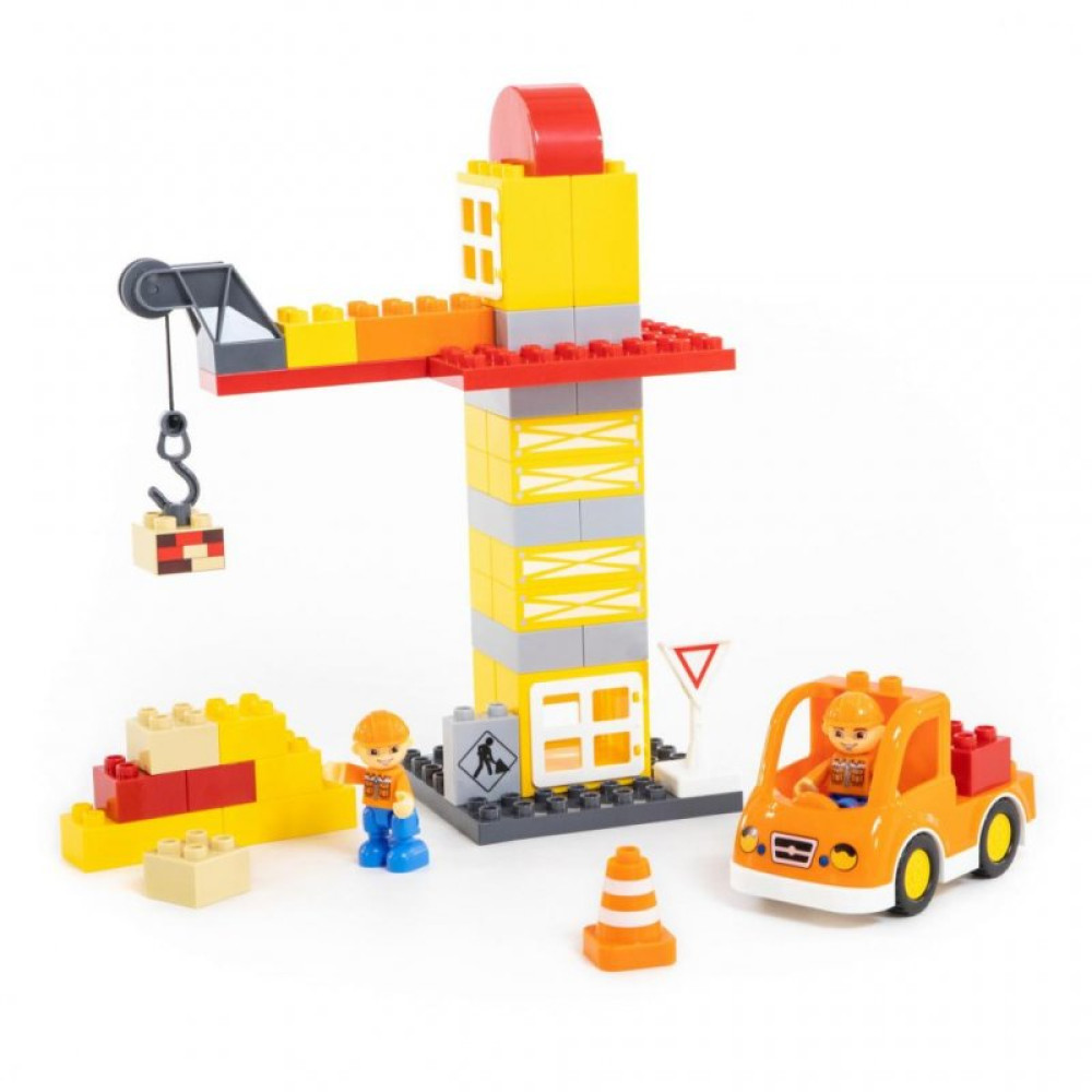 Конструктор Polesie Максі Будівельна фірма 90 елементів (77608)