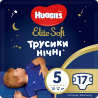 Підгузник Huggies Elite Soft Overnites 5 (12-17 кг) 17 шт (5029053548173)