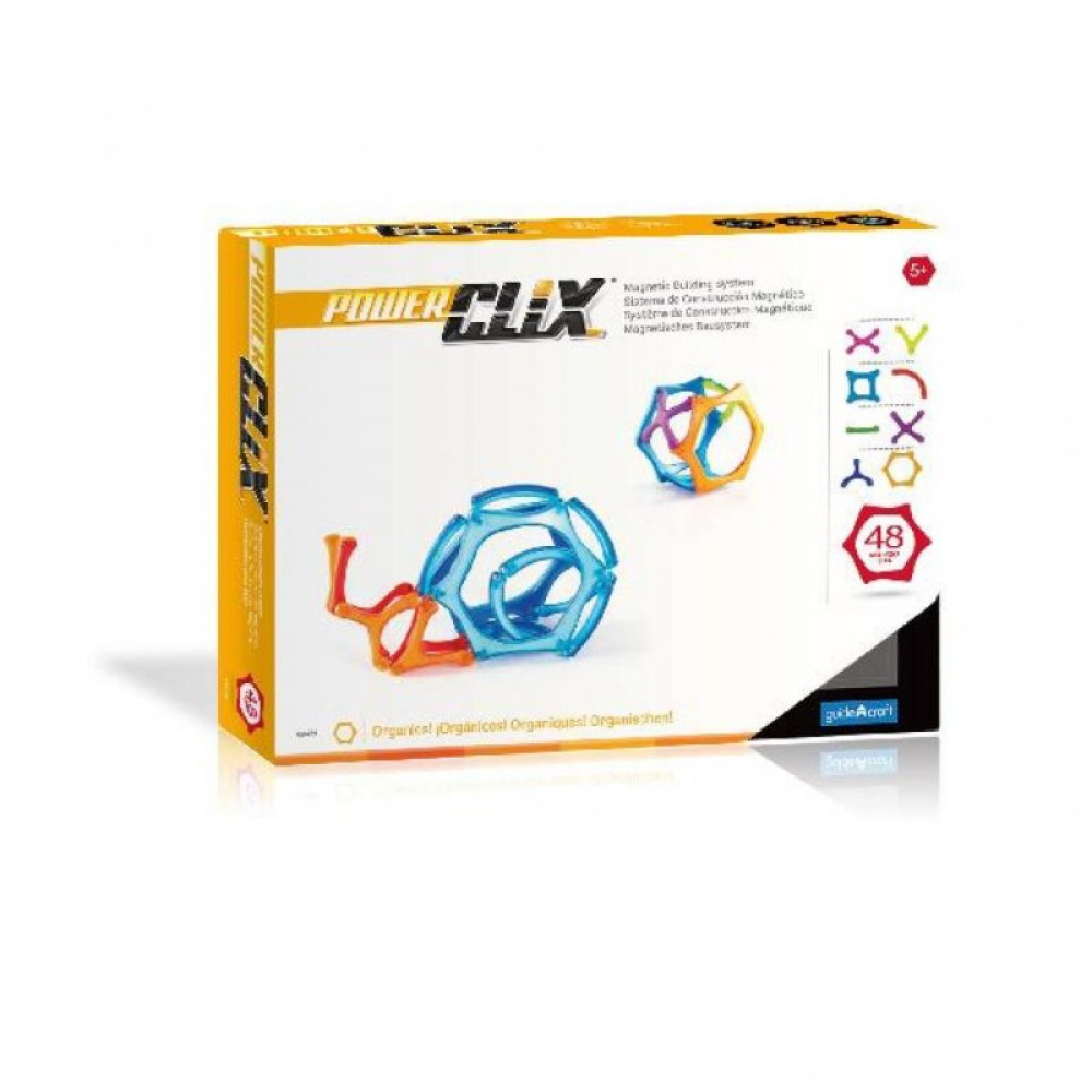Конструктор Guidecraft PowerClix Organics 48 деталей (G9431)