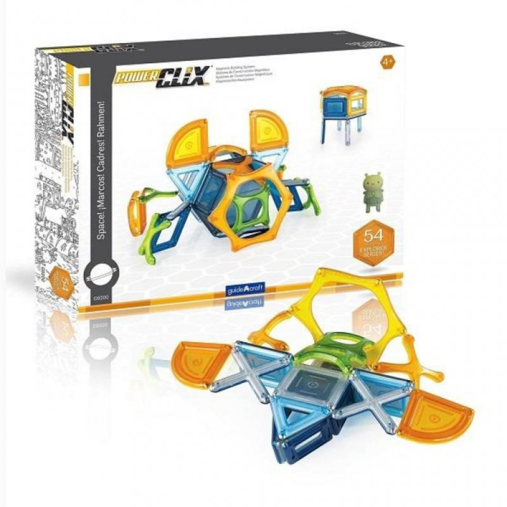Конструктор Guidecraft PowerClix Explorer Series Космос 54 детали (G9470)