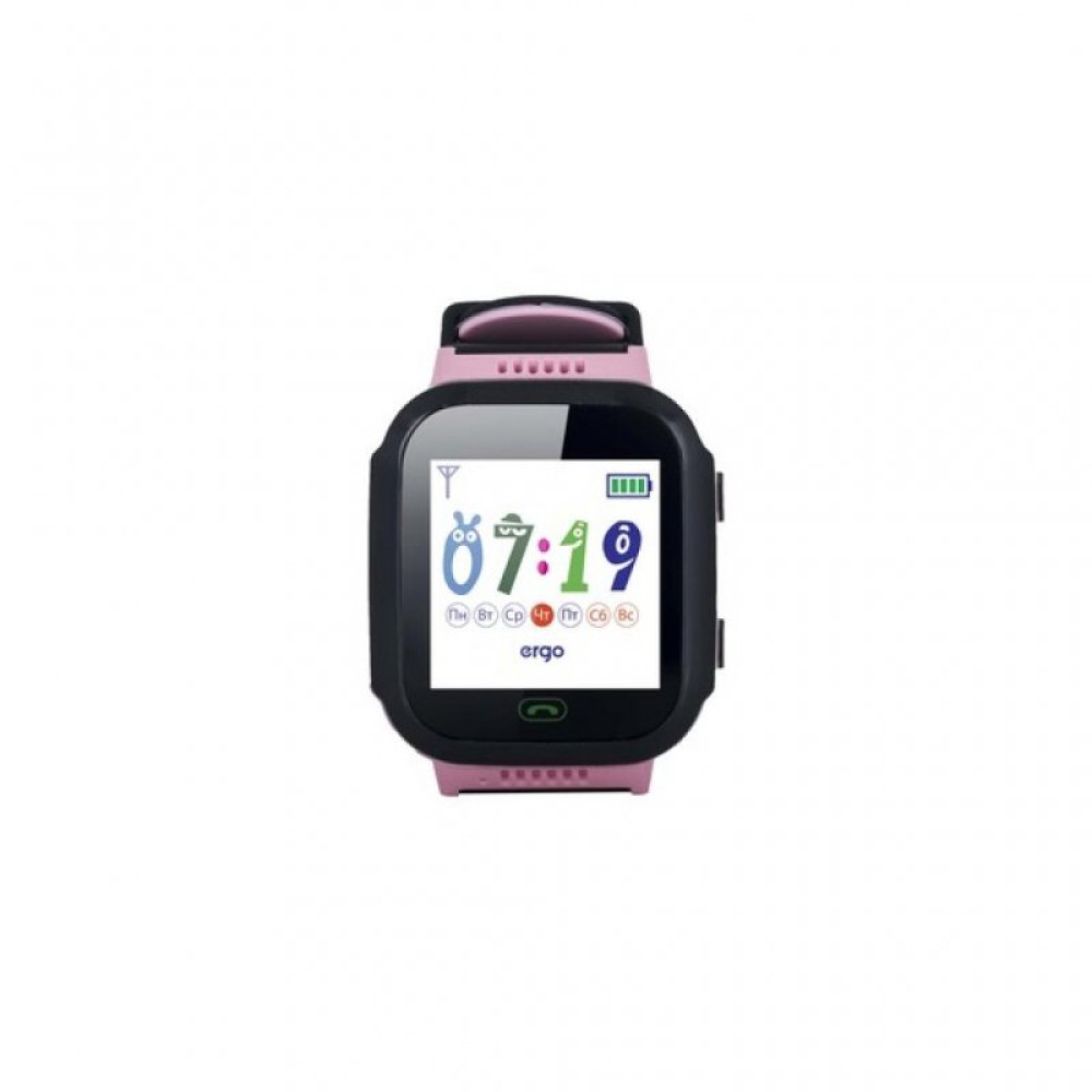 Смарт-годинник Ergo GPS Tracker Color J020 - Детский трекер (Pink) (GPSJ020P)