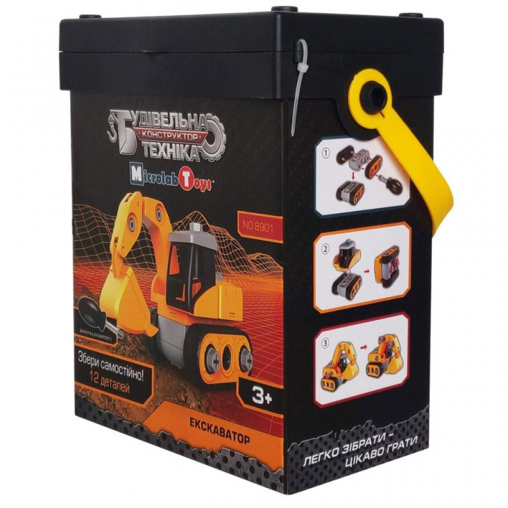 Конструктор Microlab Toys Строительная техника - Экскаватор (MT8901) Конструктор Microlab Toys Строительная техника - Экскаватор (MT8901)