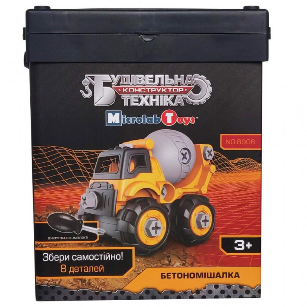 Конструктор Microlab Toys Строительная техника - бетономешалка (MT8908) Конструктор Microlab Toys Строительная техника - бетономешалка (MT8908)