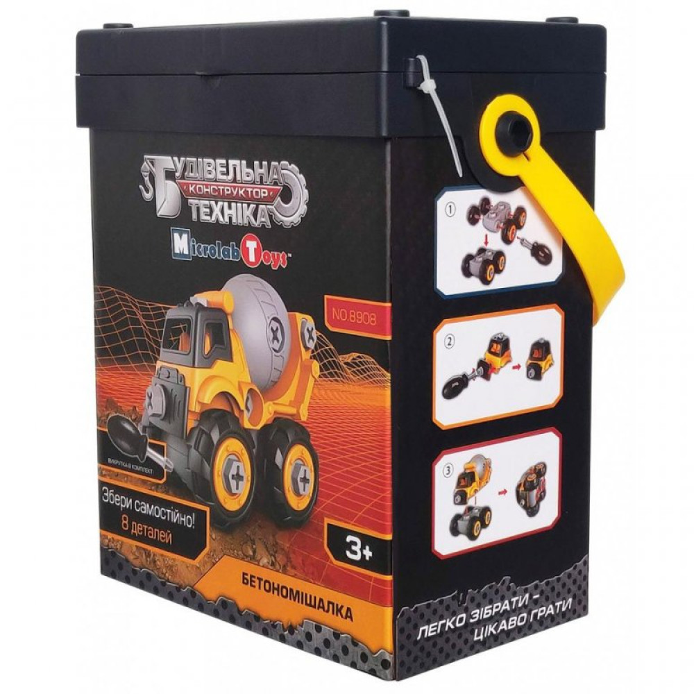 Конструктор Microlab Toys Строительная техника - бетономешалка (MT8908) Конструктор Microlab Toys Строительная техника - бетономешалка (MT8908)