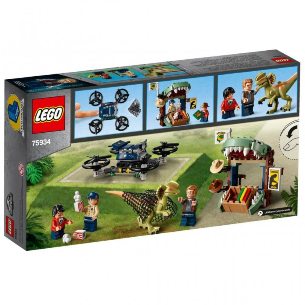 Конструктор LEGO Jurassic World Побег дилофозавра 168 деталей (75934)